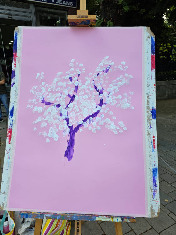 Artwork displayed during the Albania campaign